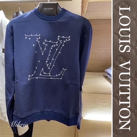 Louis Vuitton LV Stitch Print Embroidered Sweatshirt 